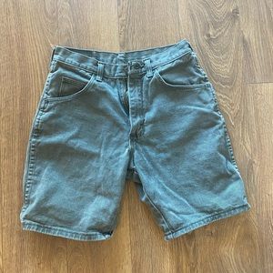 Vintage green wrangler shorts